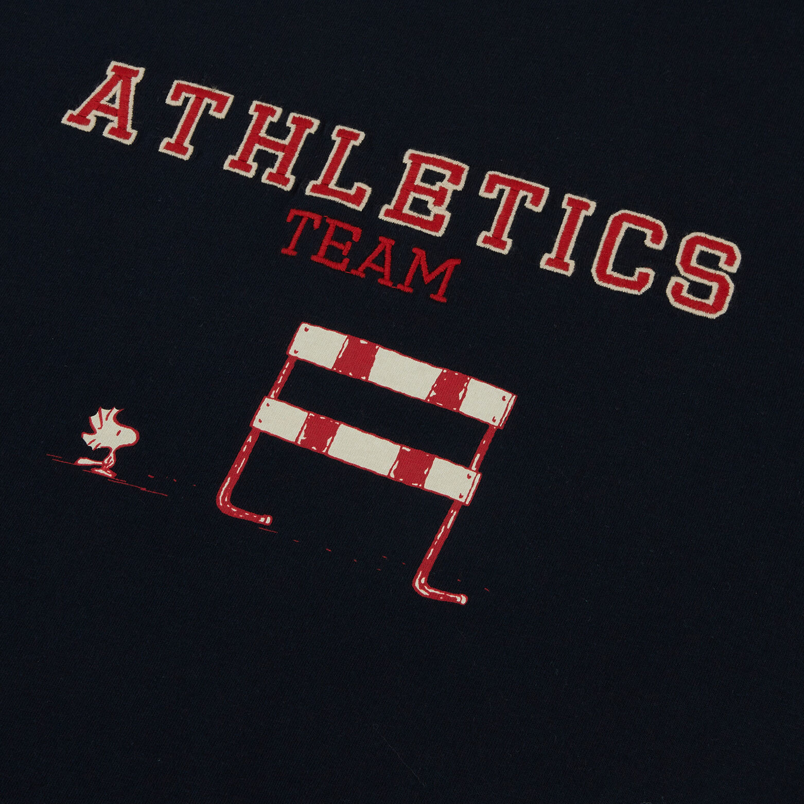 T-shirt met Athletics Team-print, Peanuts-licentie