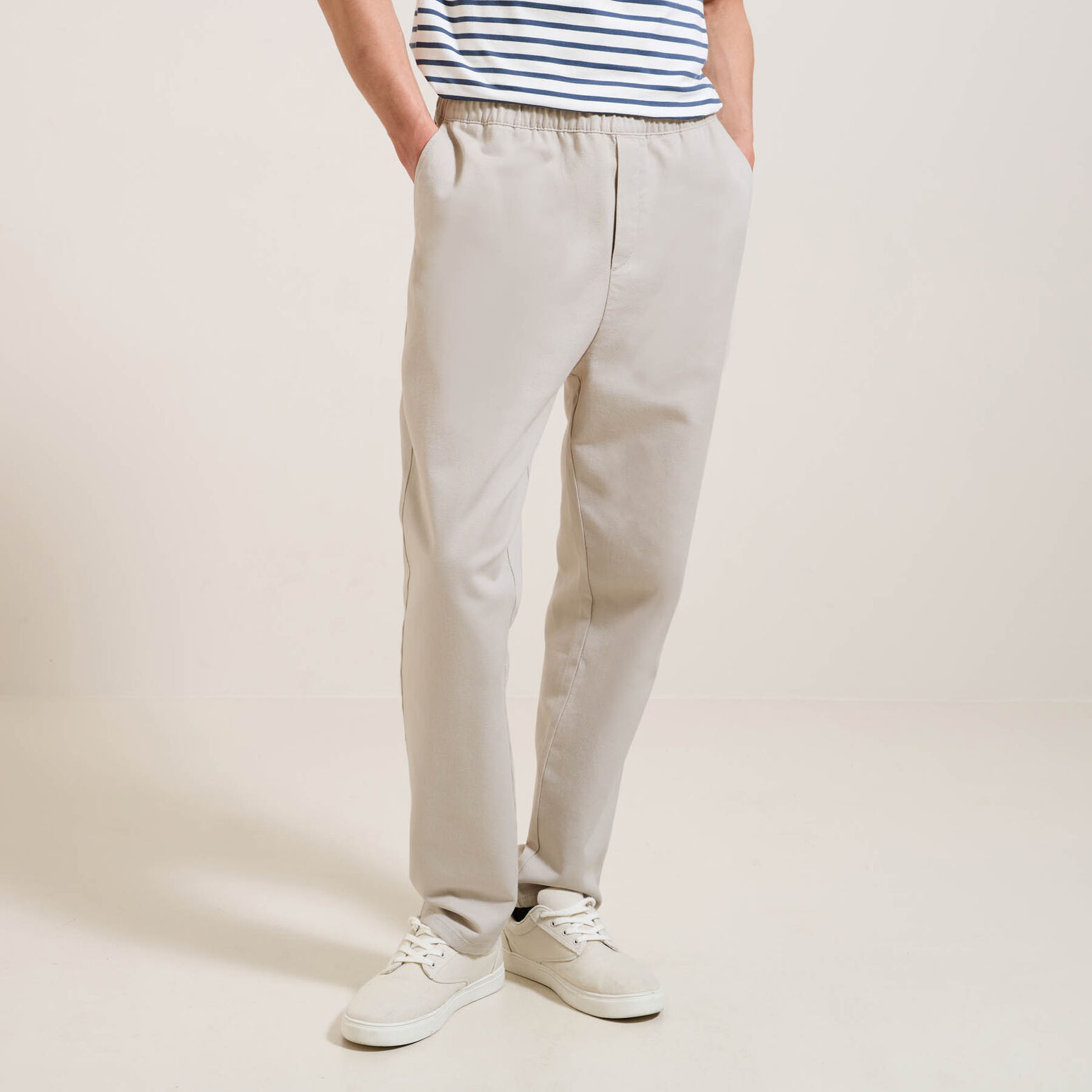 Pantalon jogger contenant du lin