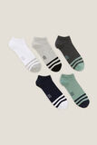 Set van 5 paar lage sokken
