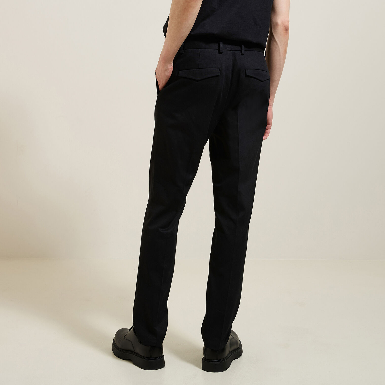 Pantalon regular en twill