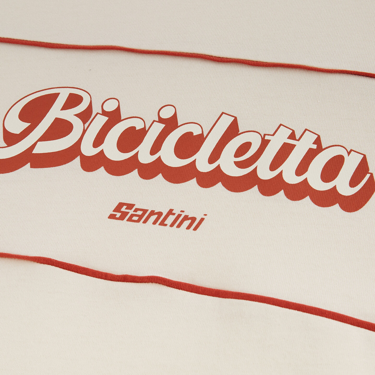 T-shirt met Bicicletta Jules x Santini-print