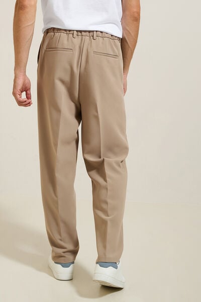 Pantalon chino large à plis