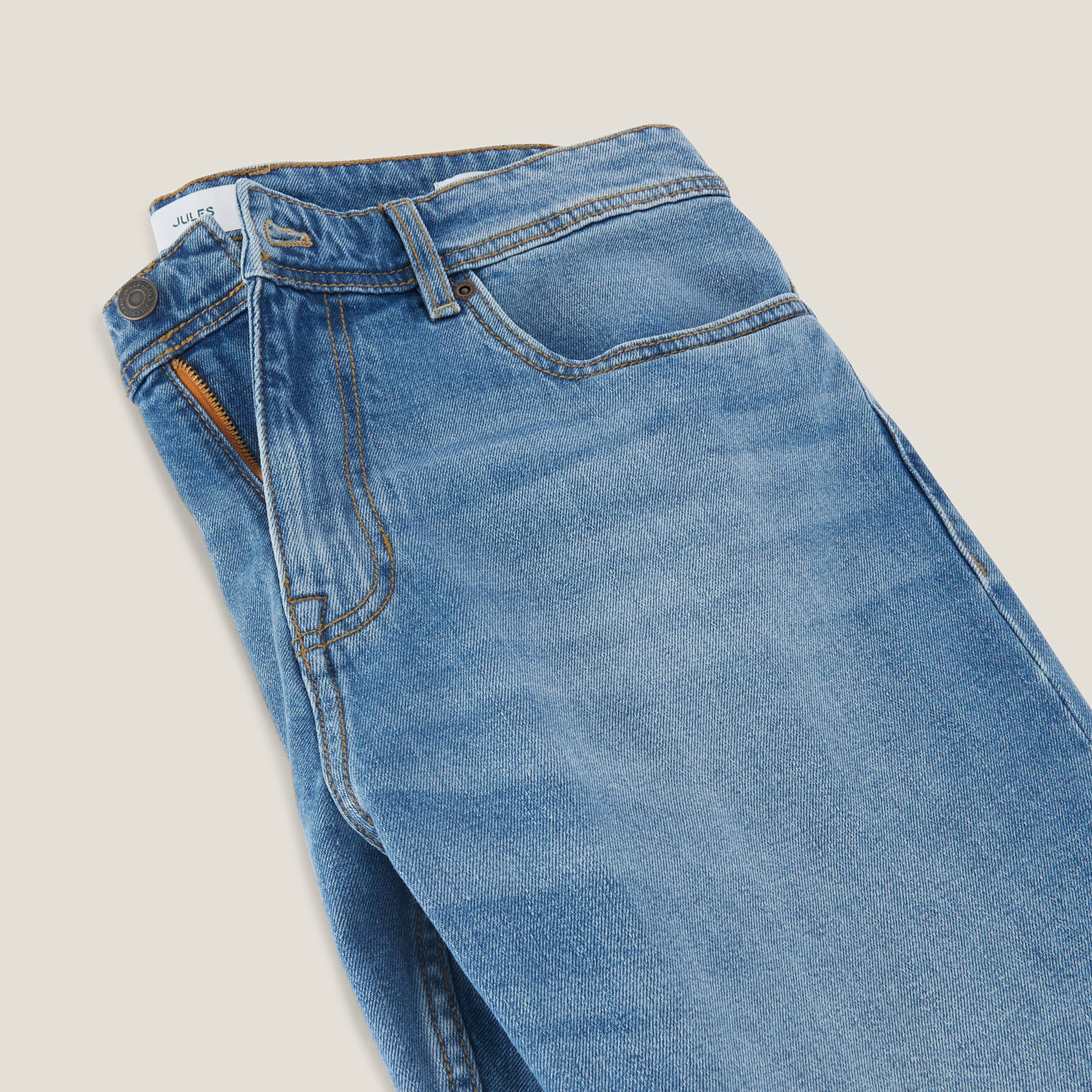 Relaxte jeans, 3 lengtes, in gerecycled katoen