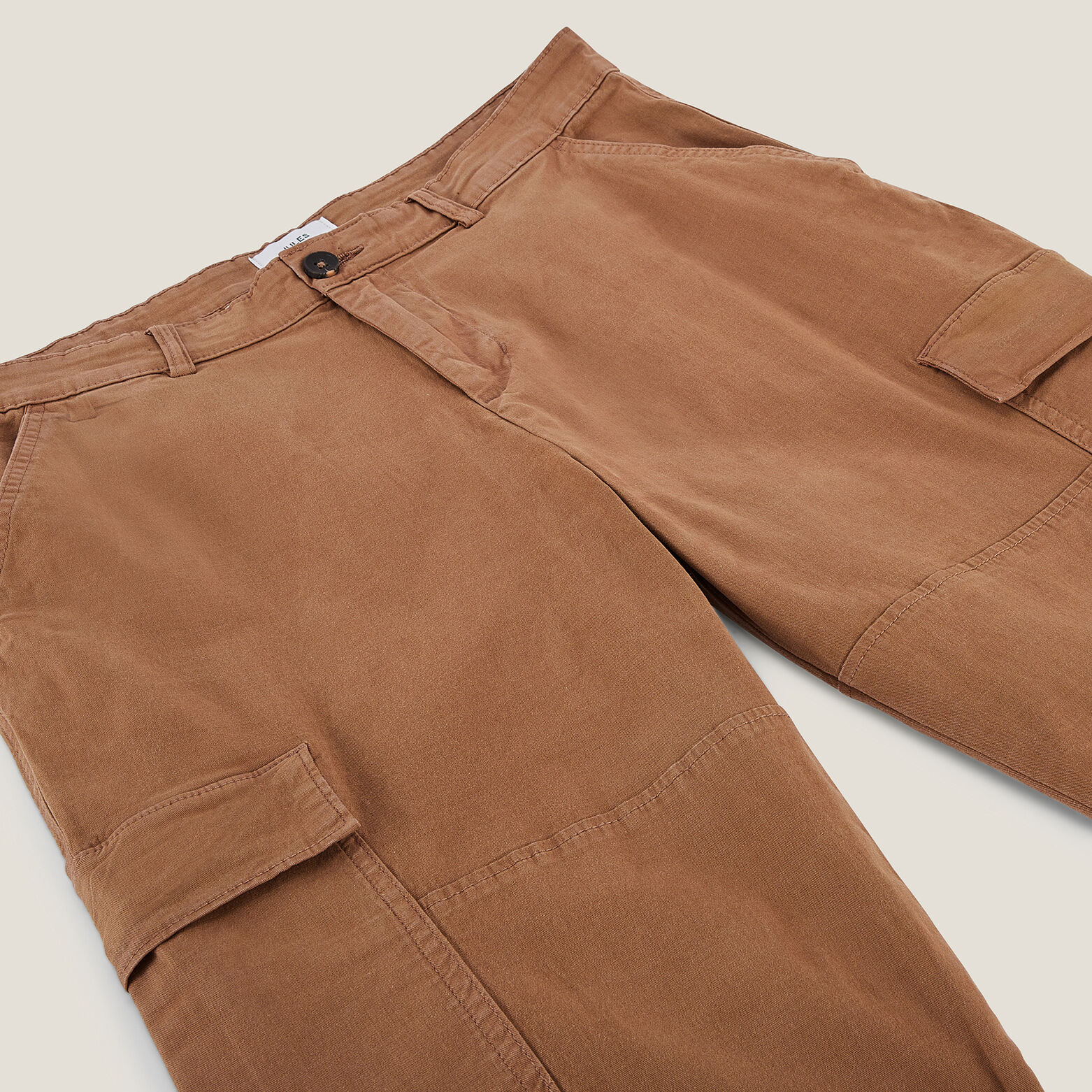 Pantalon cargo droit uni