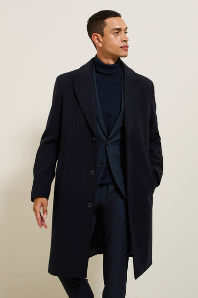 Manteau long hiver en lainage