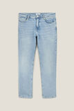 Straight, gebleekte jeans, 3 lengtes