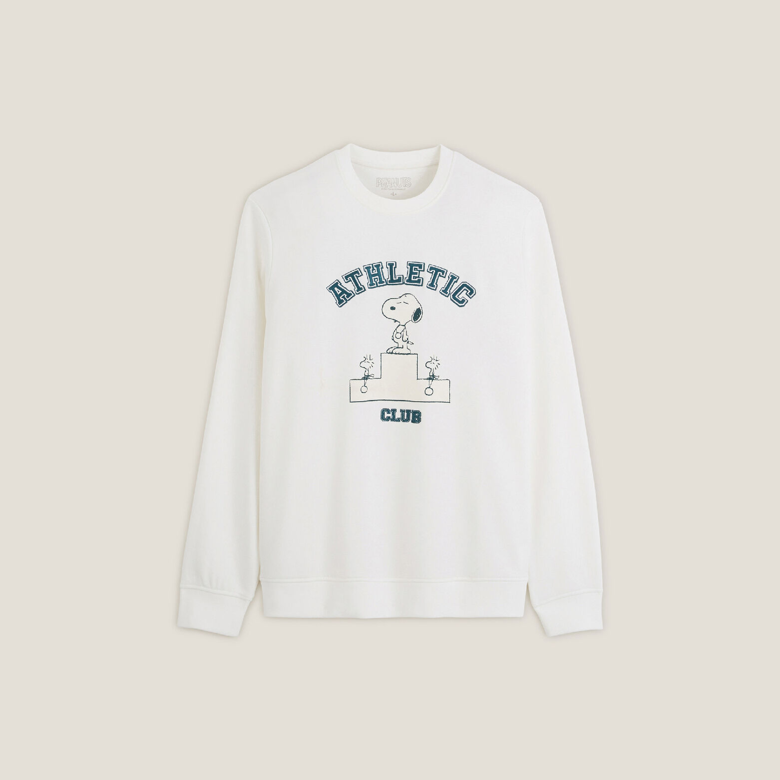 Sweater met Athletic Club-print, Peanuts-licentie