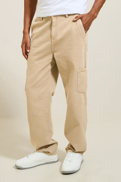 Pantalon large coton