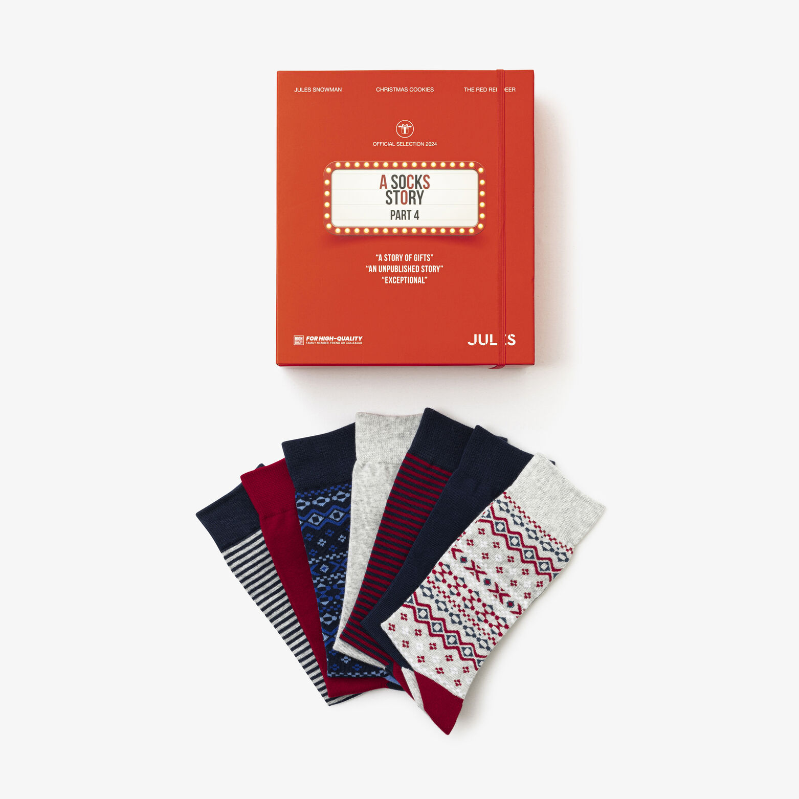 Coffret 7 paires de chaussettes fantaisies