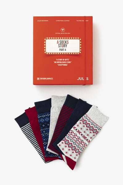 Coffret 7 paires de chaussettes fantaisies