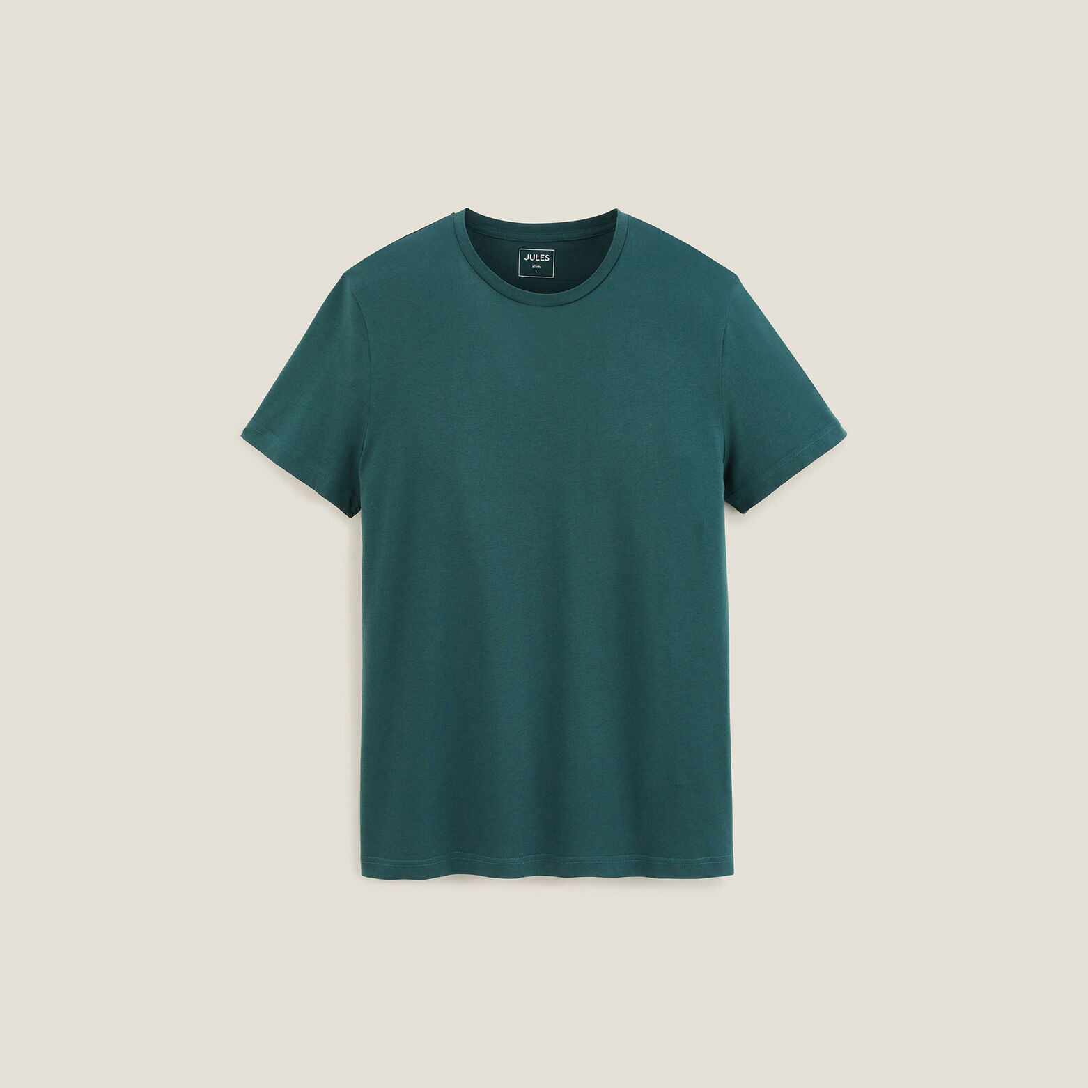 Tee-shirt col rond en coton basique