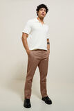 Regular fit twill broek