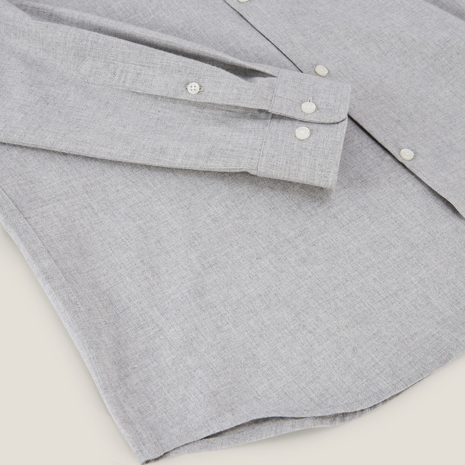 Chemise en coton flanelle slim