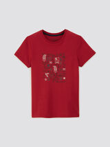 Kinder-t-shirt met kerstprint