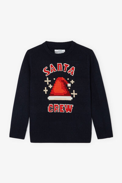 Pull de Noël "santa crew" enfant