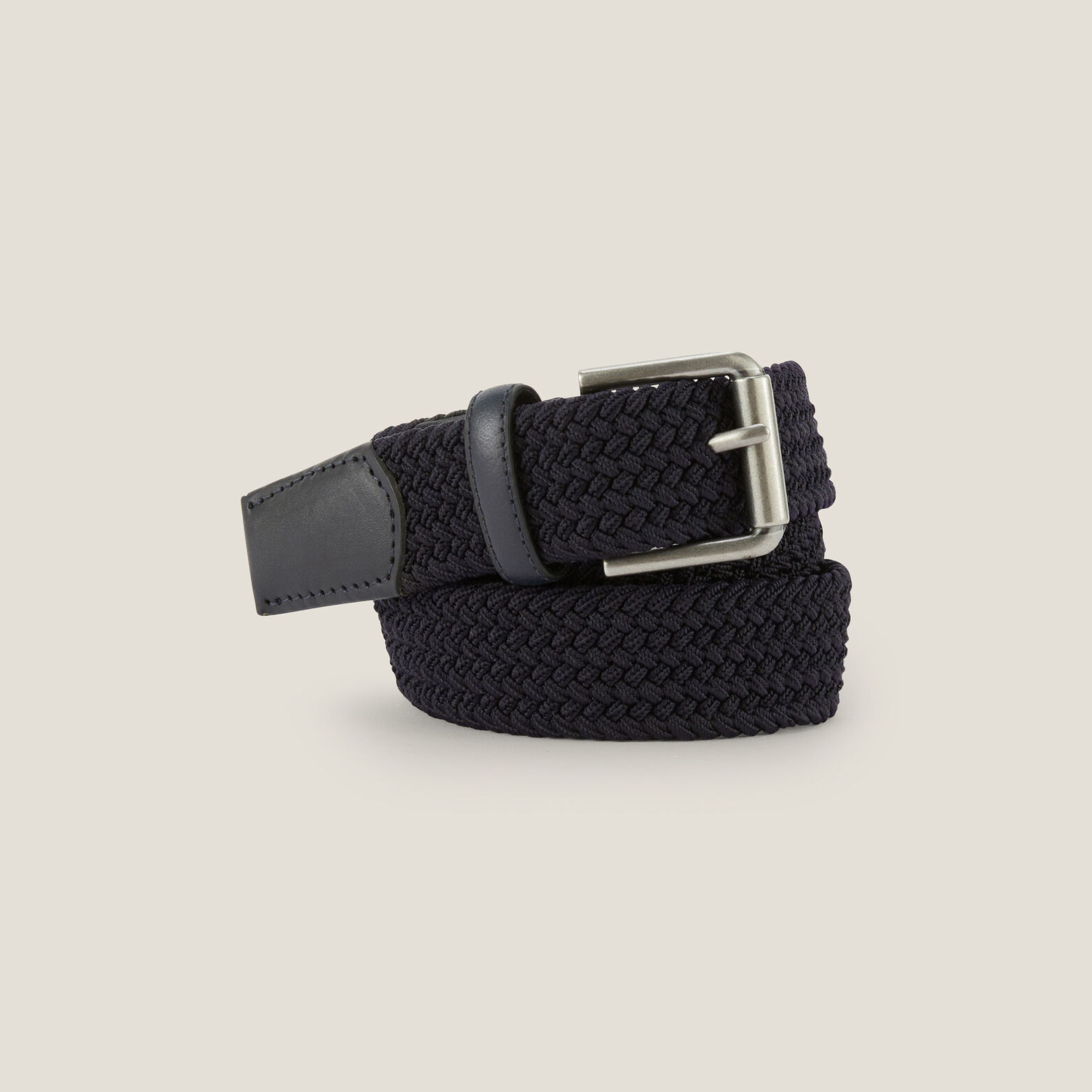 Elastische riem met rolgesp