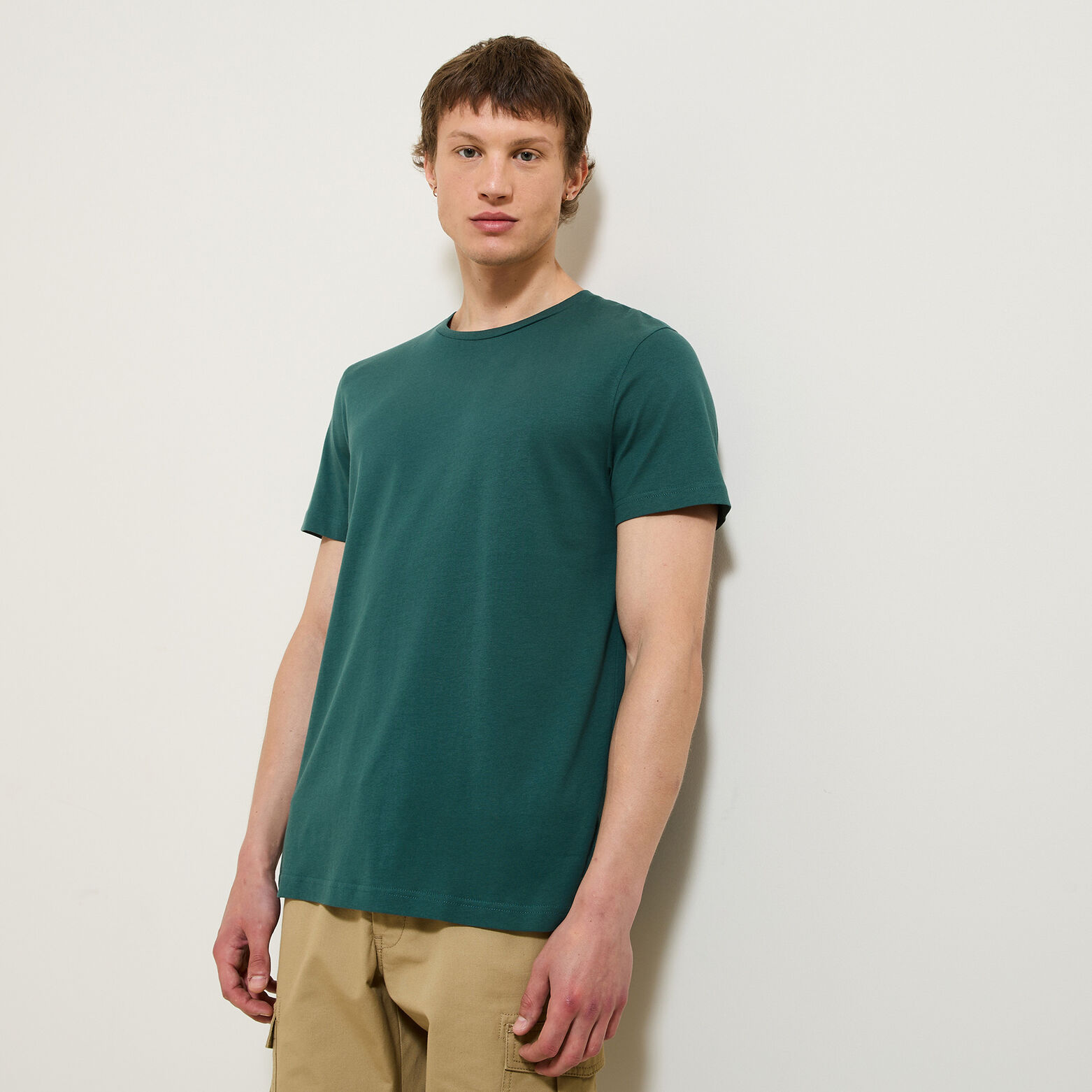 Basic T-shirt met ronde hals