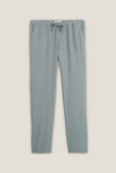 Pantalon en gaze de coton uni