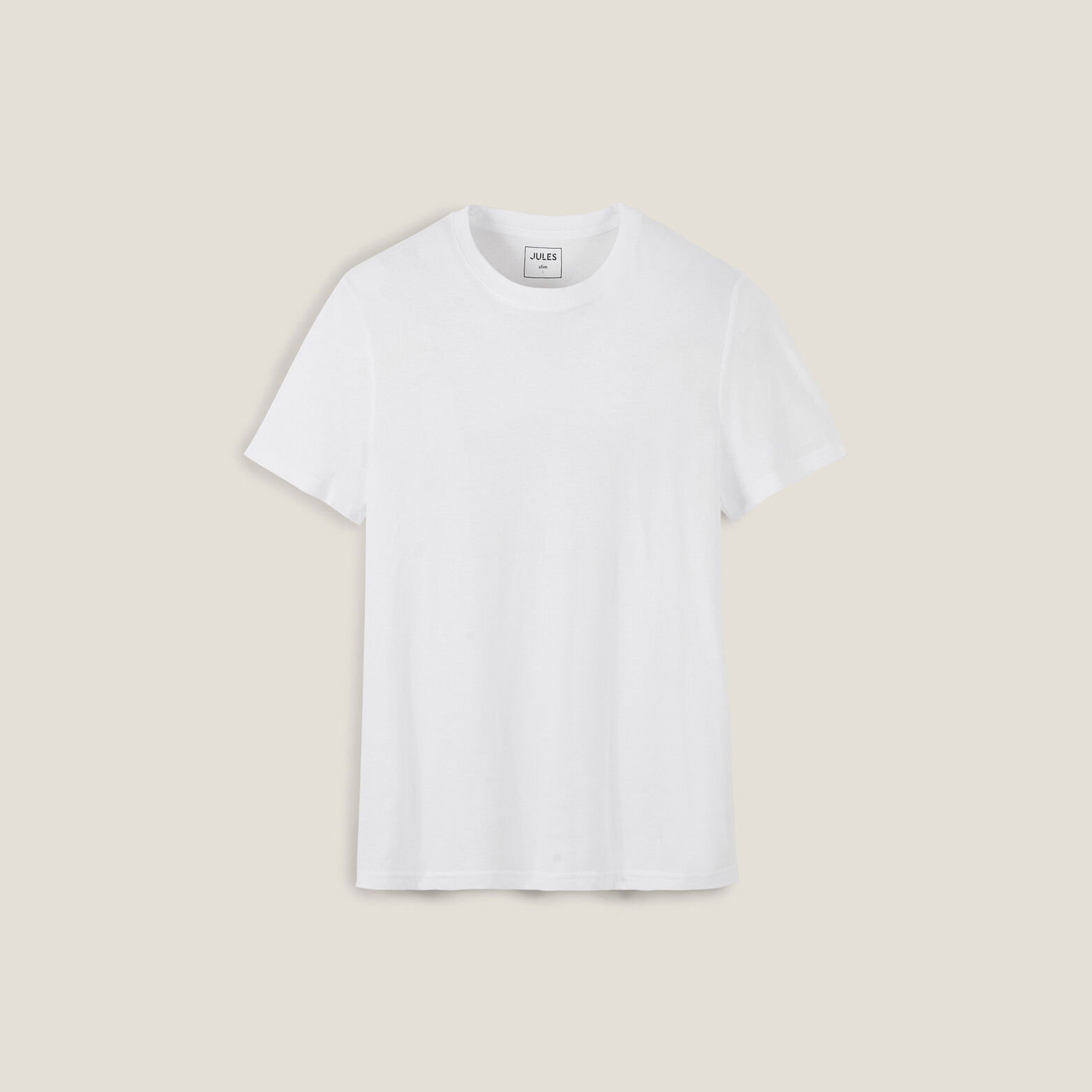 Basic, katoenen T-shirt met ronde hals