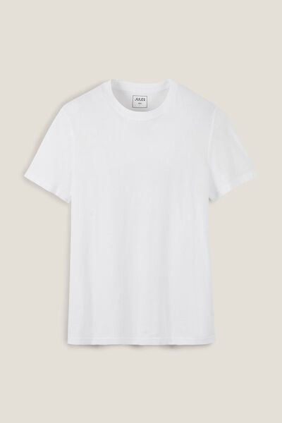 Basic, katoenen T-shirt met ronde hals