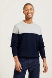 Pull col rond colorblock