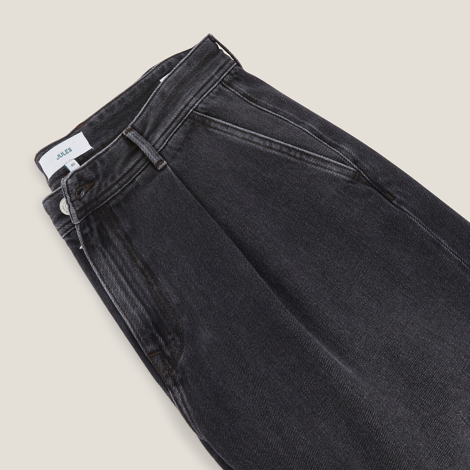 Geplooide loose-fit jeans