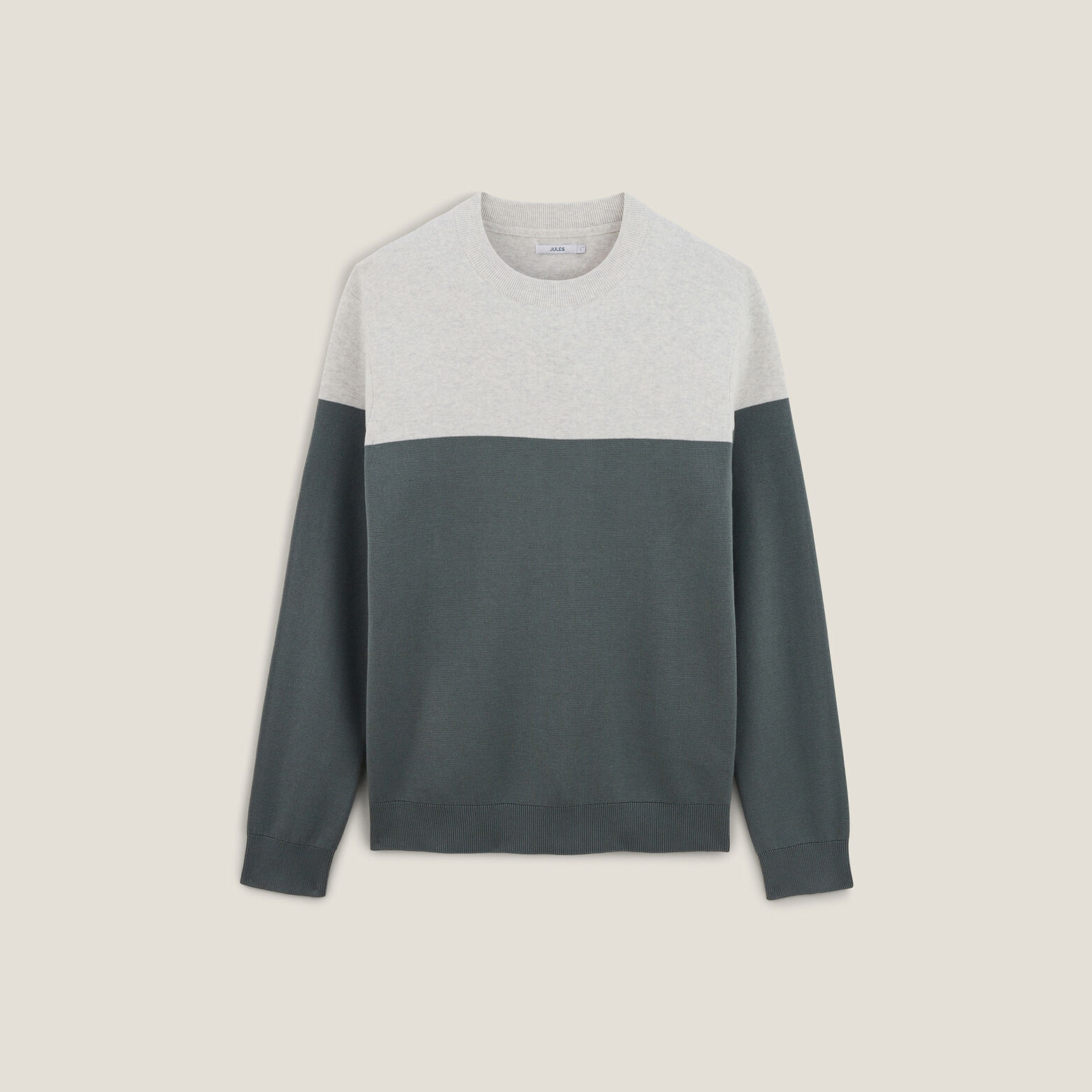 Pull col rond colorblock