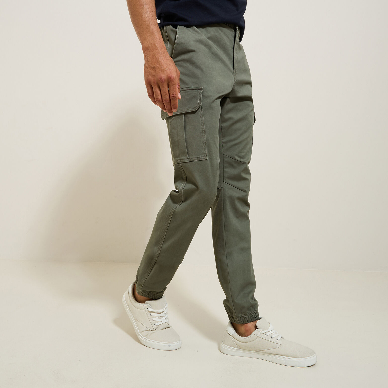 Pantalon cargo uni