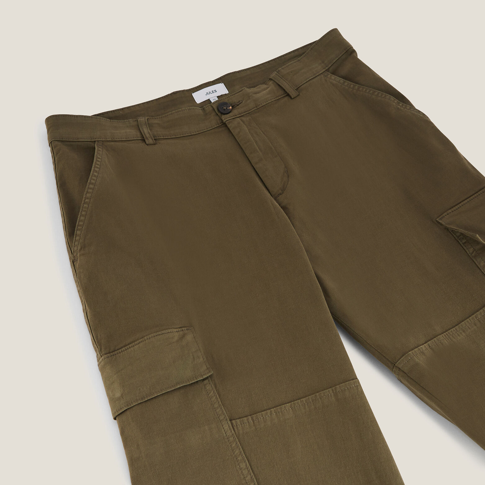 Pantalon cargo droit uni