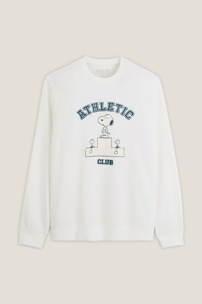 Sweater met Athletic Club-print, Peanuts-licentie
