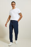 Effen relaxed broek