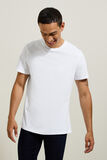 Basic, katoenen T-shirt met ronde hals