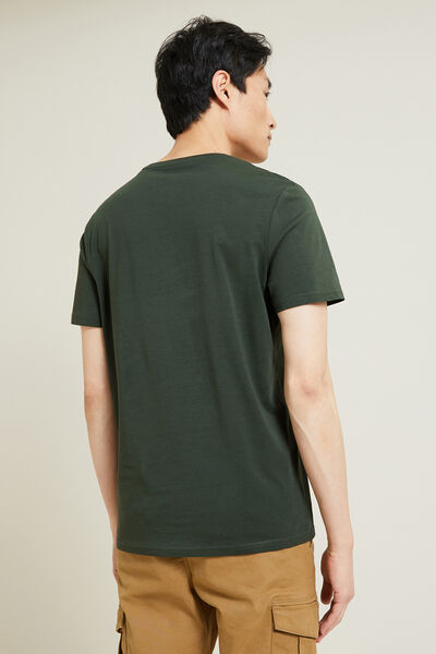 Basic T-shirt met V-hals