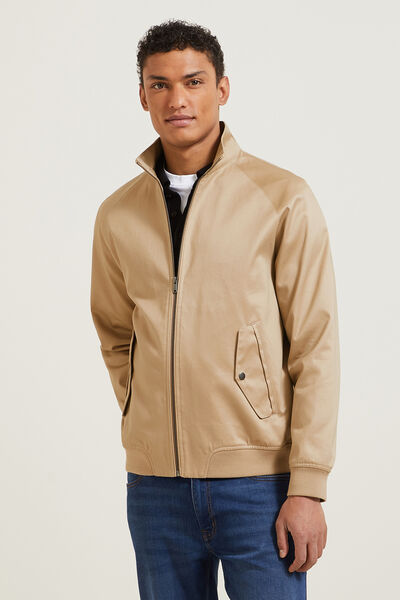 Blouson coton col montant