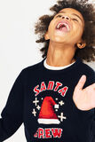 Pull de Noël "santa crew" enfant