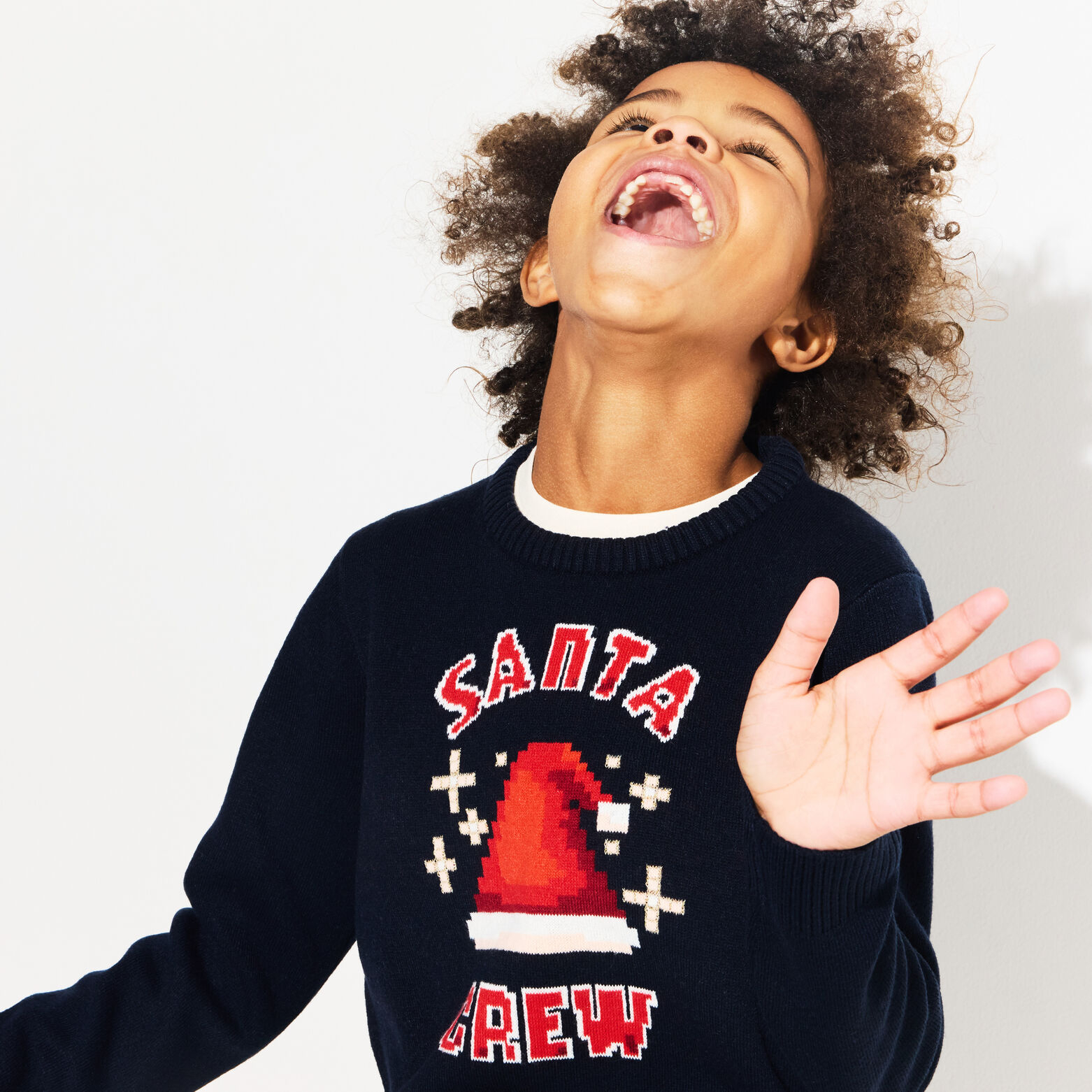 Pull de Noël "santa crew" enfant