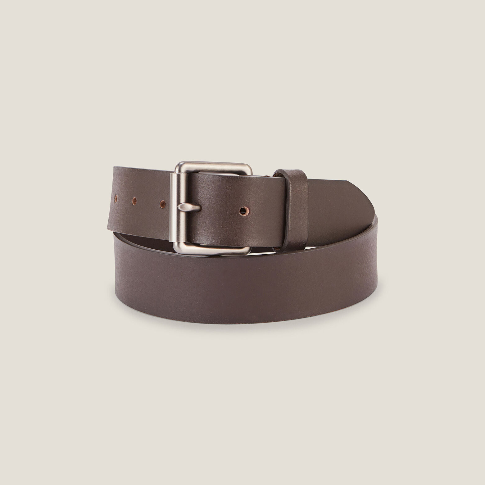 Ceinture large en cuir