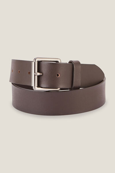 Ceinture large en cuir