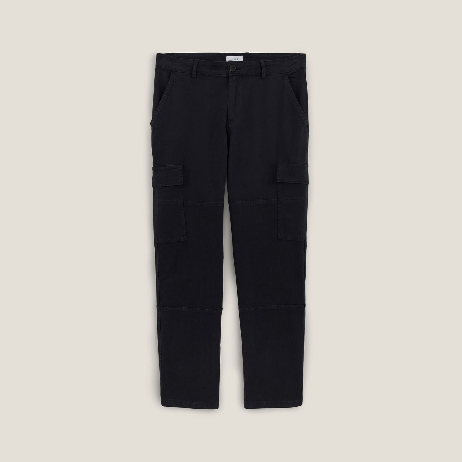 Pantalon cargo droit uni