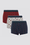 Lot de 3 boxers fantaisie imprimé poker