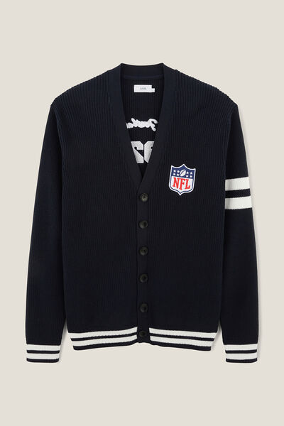 Gilet cardigan boutonné licence NFL