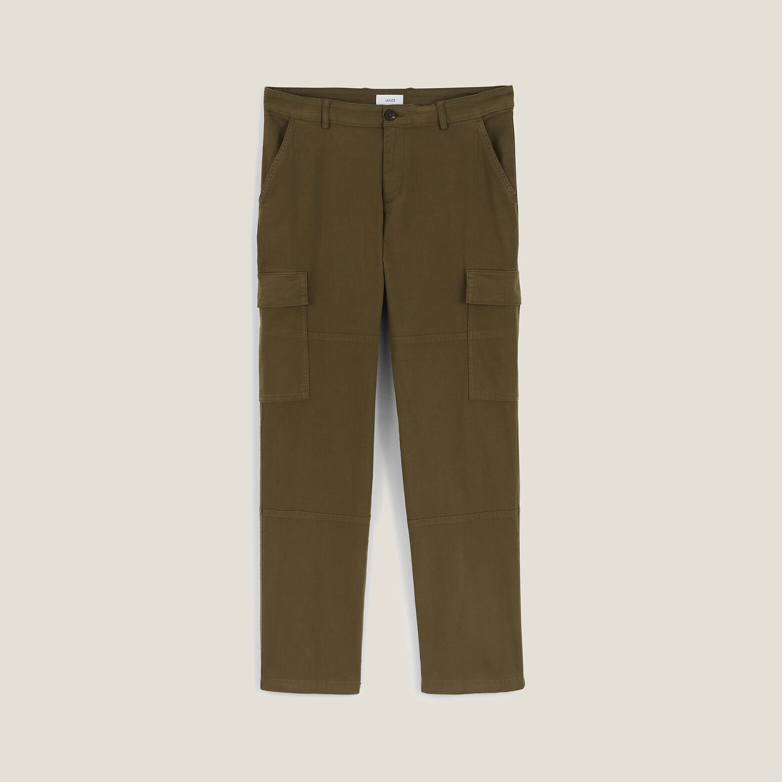 Pantalon cargo droit uni