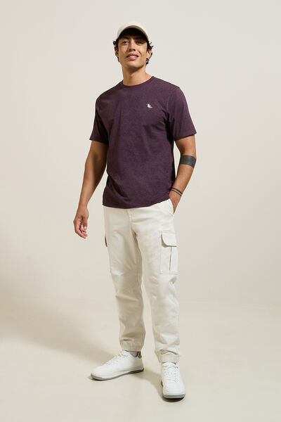 Pantalon cargo uni