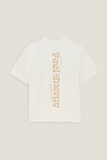 Katoenen T-shirt met ronde hals en print