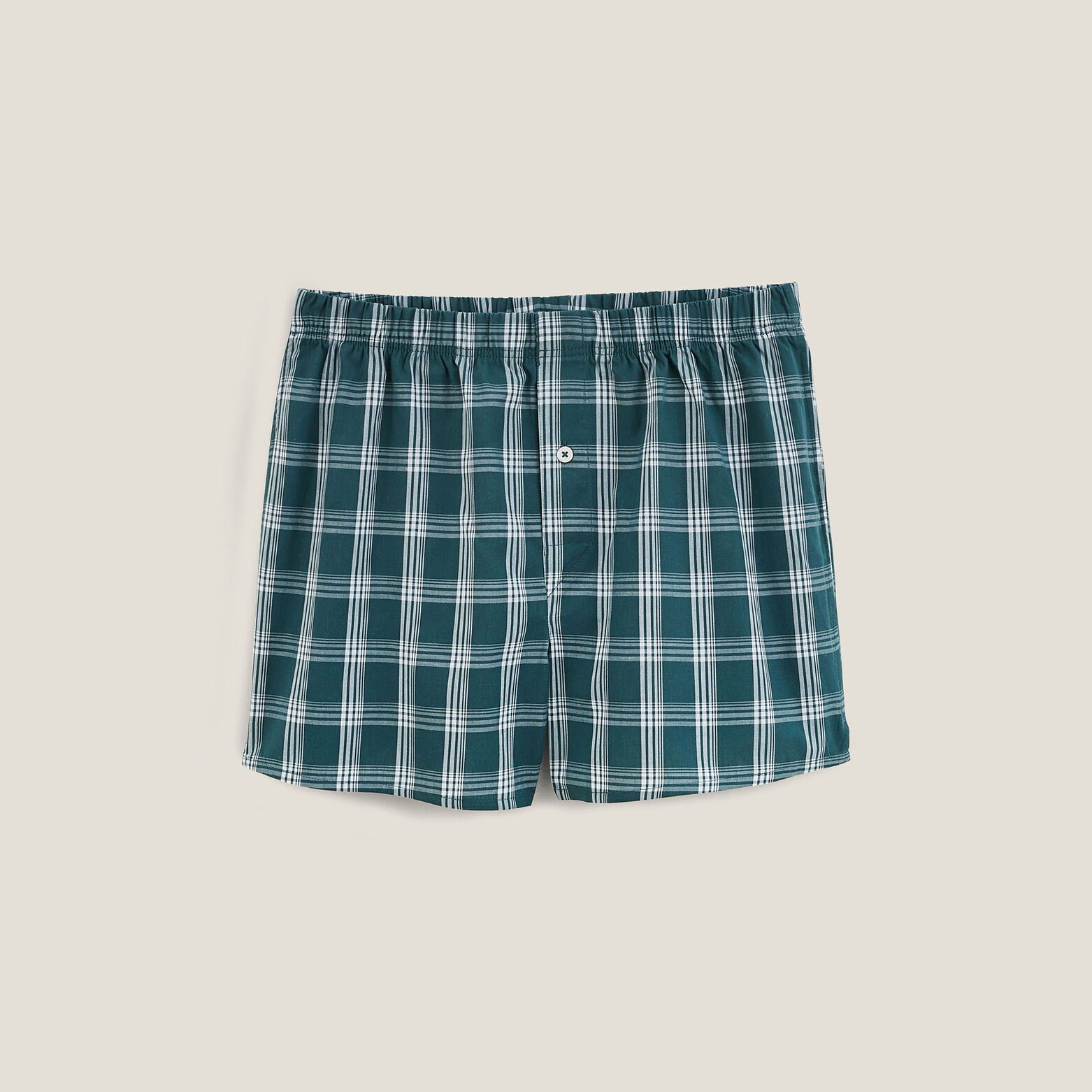 Boxershort met ruitjes in biokatoen