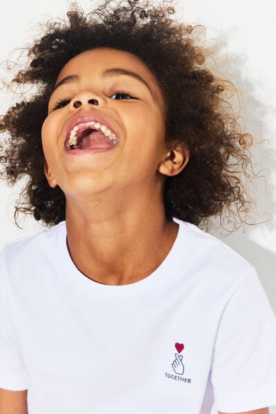 Tee shirt enfant col rond