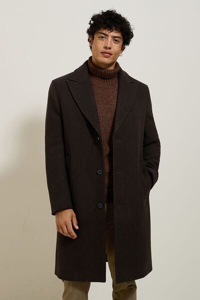 Manteau long hiver en lainage