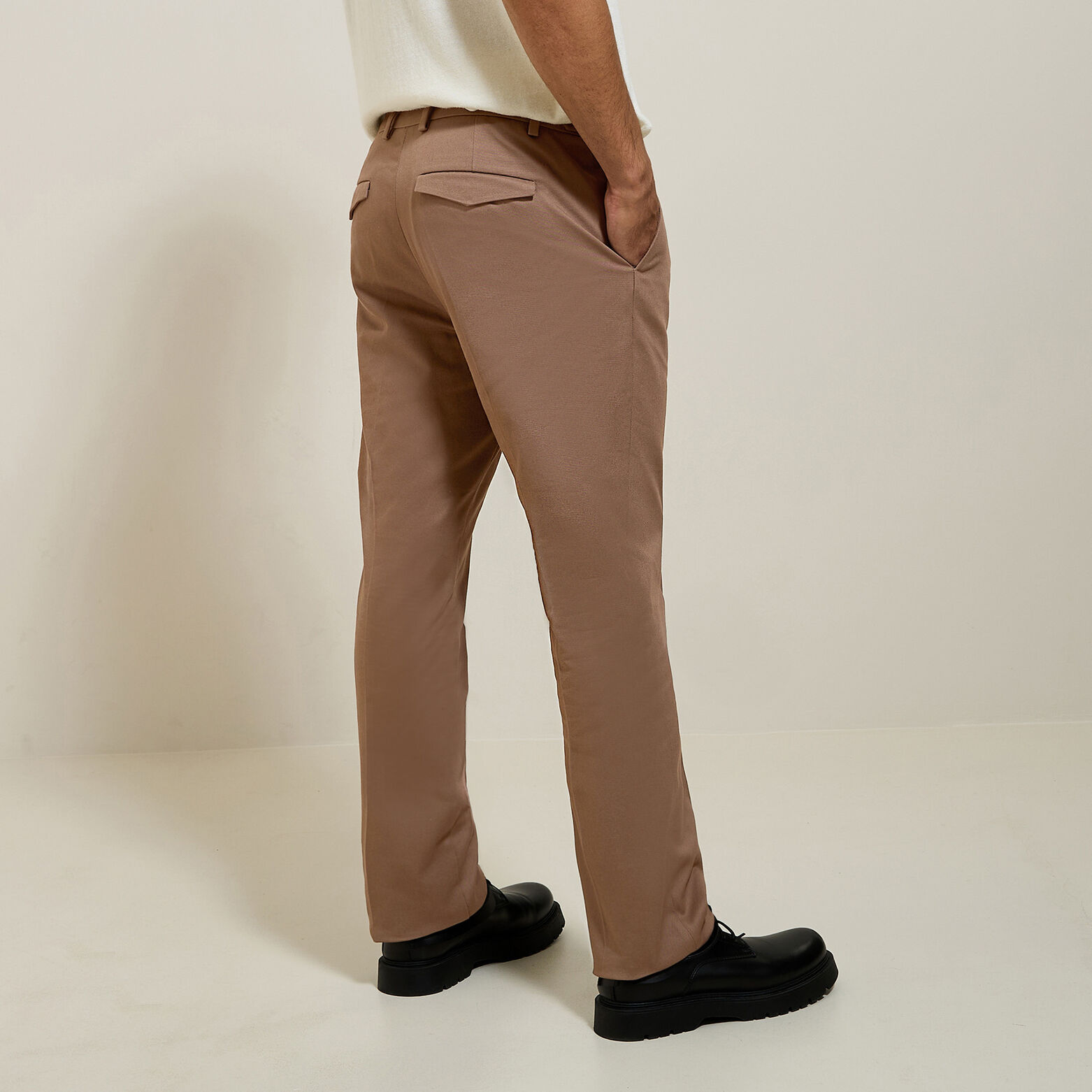 Pantalon regular en twill