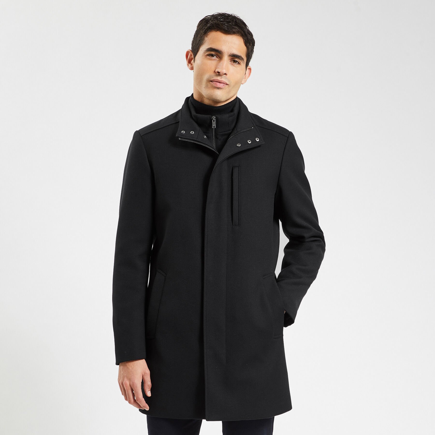 Manteau long homme manteaux 3 4 vestes longues hiver Jules