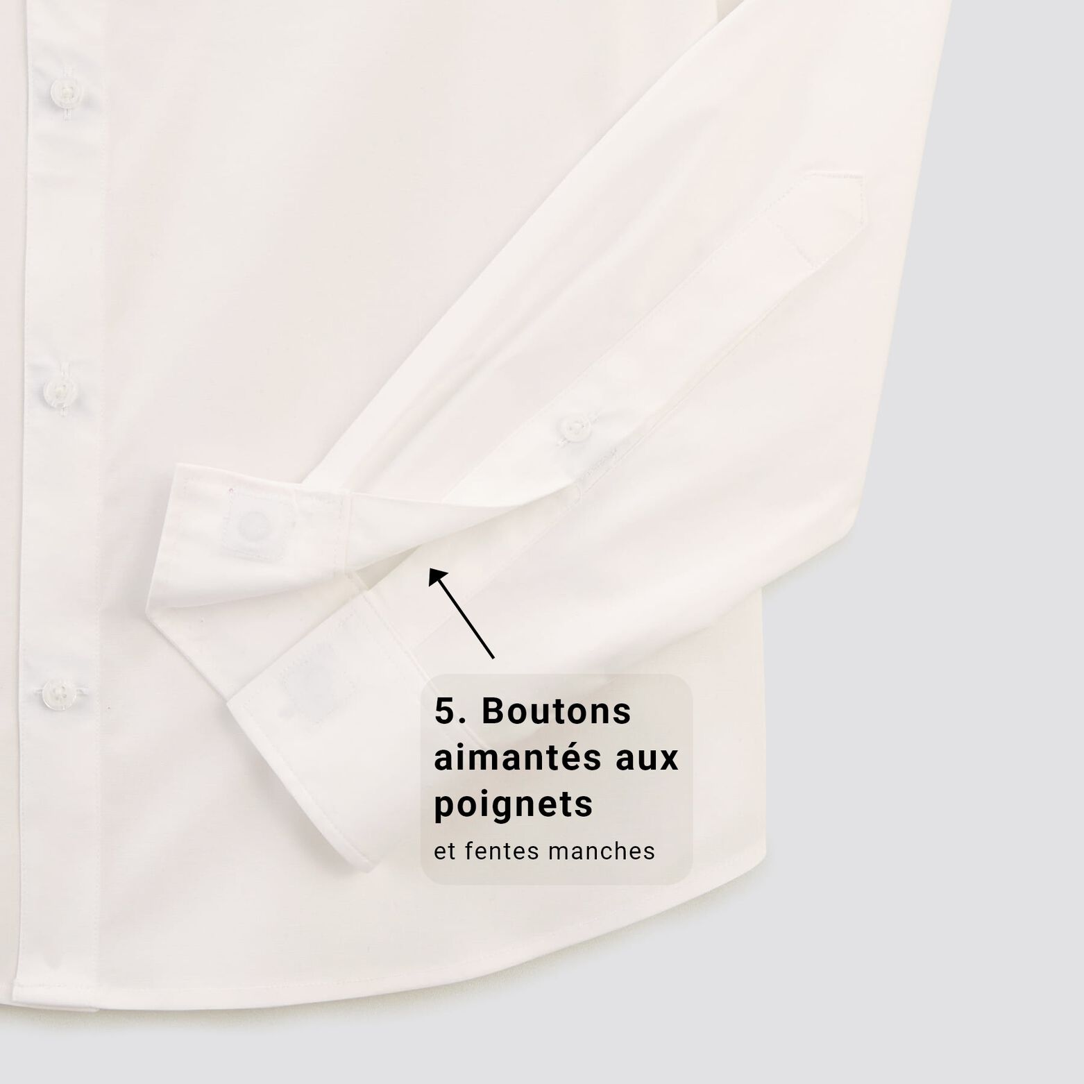 Chemise regular pour personne à mobilité réduite